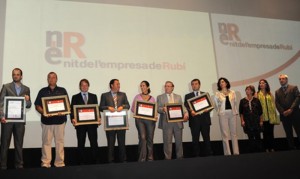 Electricfor recibi el galardn a trayectoria histrica y arraigo en la ciudad, de parte del ayuntamiento de Rub, en la IV Noche de la Empresa de Rub